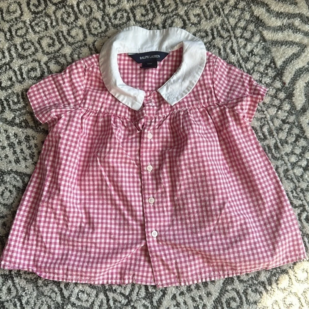 Ralph Lauren embroidered top size 12 months